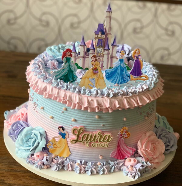 Arquivo de Corte - Topo de Bolo Princesas