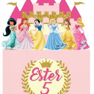 Arquivo de Corte Topo de Bolo Princesas