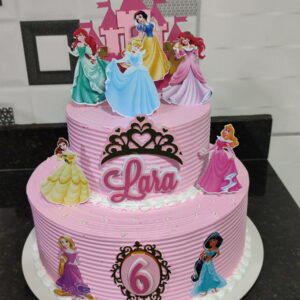 Arquivo de Corte Topo de Bolo Princesas Castelo