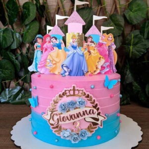 Arquivo De Corte Topo De Bolo Princesas Da Disney -005