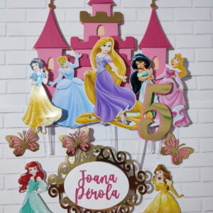 Arquivo de Corte Topo de Bolo Princesas Disney Flexi Foison