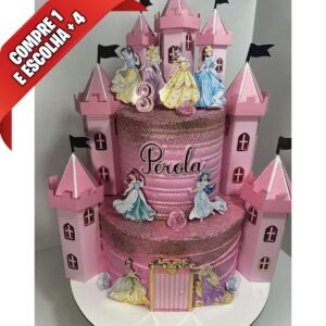 Arquivo de Corte Topo de Bolo Princesas Disney