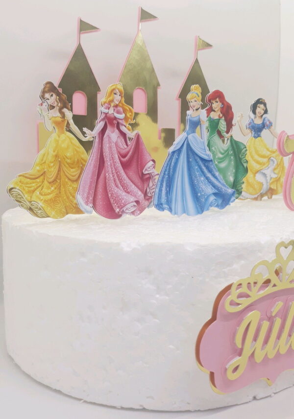 Arquivo De Corte Topo De Bolo Princesas - Image 2