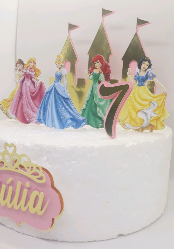Arquivo De Corte Topo De Bolo Princesas - Image 3