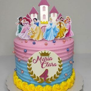 Arquivo de Corte Topo de Bolo Princesas