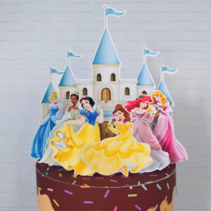Arquivo de Corte topo de bolo Princesas - Studio e PDF
