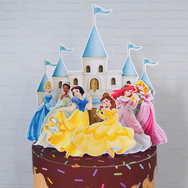 Arquivo de Corte topo de bolo Princesas - Studio e PDF