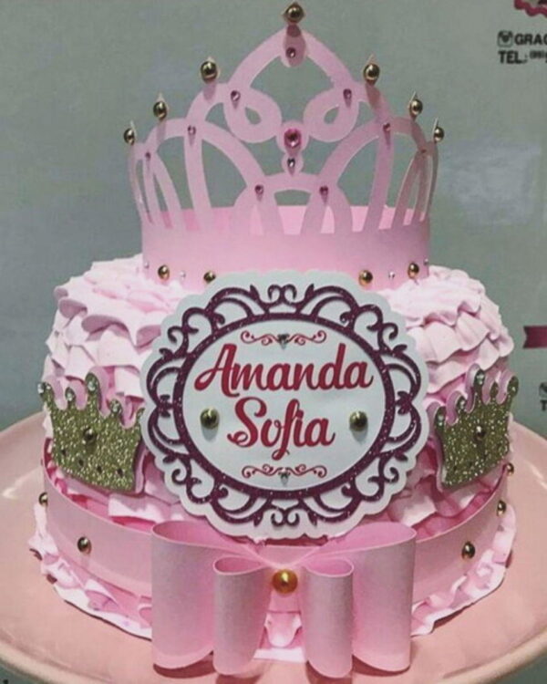Arquivo de Corte Topo de Bolo Princesas Studio