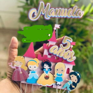 Arquivo De Corte Topo De Bolo Princesas Studio