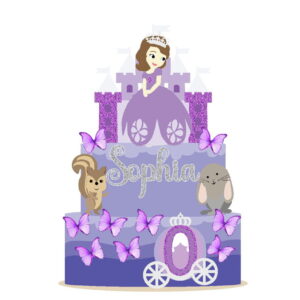 Arquivo De Corte Topo De Bolo Princesinha Sofia Camada