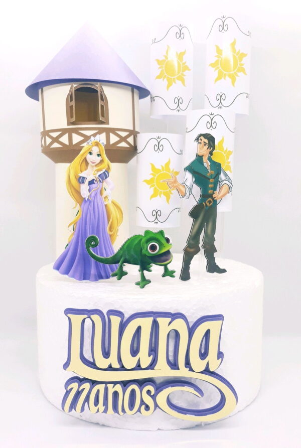Arquivo De Corte Topo De Bolo Rapunzel