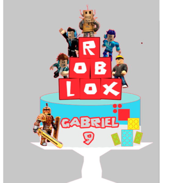 Arquivo de Corte Topo de Bolo Roblox 1 + BRINDE - Imagem 3