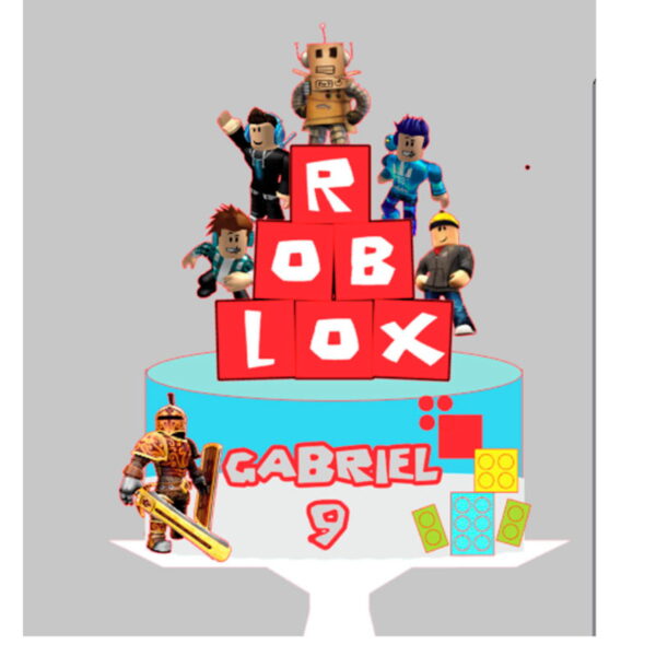 Arquivo de Corte Topo de Bolo Roblox 1 + BRINDE - Imagem 2