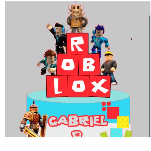 Arquivo de Corte Topo de Bolo Roblox 1 + BRINDE