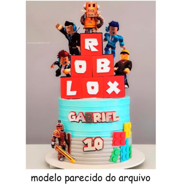 Arquivo de Corte Topo de Bolo Roblox 1 + BRINDE - Imagem 4
