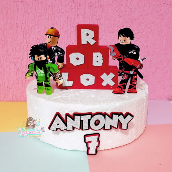 Arquivo de Corte Topo de Bolo Roblox Caixa 3d