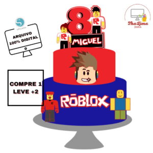 Arquivo de Corte Topo de Bolo Roblox Camadas