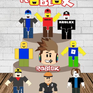 Arquivo de Corte Topo de Bolo Roblox em Camadas 1901