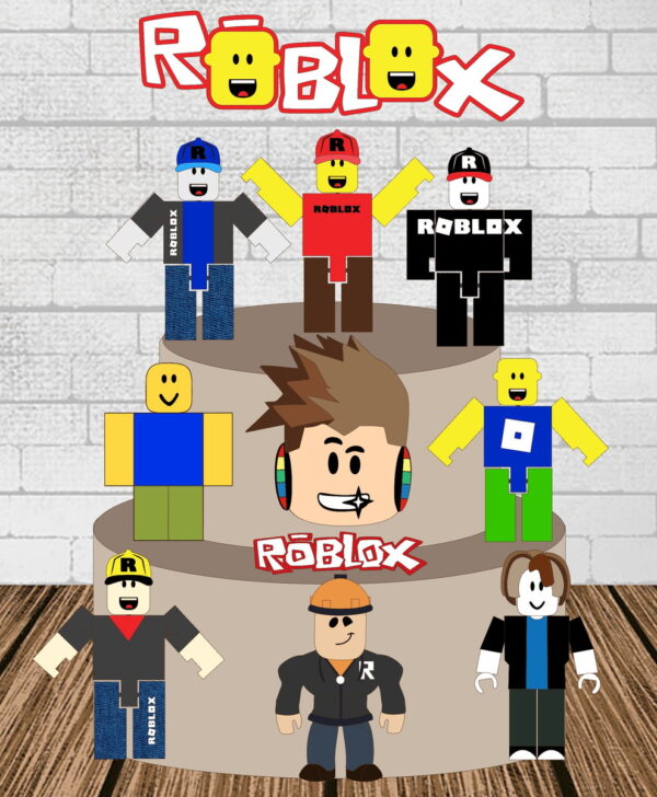 Arquivo de Corte Topo de Bolo Roblox em Camadas 1901