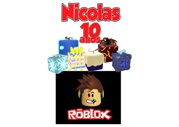 Arquivo de Corte Topo de Bolo Roblox Flexi Foison 001