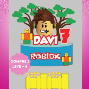 Arquivo de Corte Topo de Bolo Roblox Lego