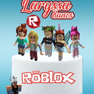 Arquivo de corte topo de bolo Roblox Menina #1 PDF/JPG