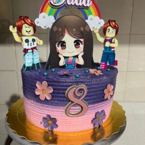 Arquivo de Corte Topo de Bolo Roblox Menina
