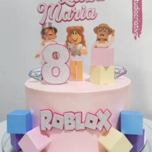 Arquivo de Corte Topo de Bolo Roblox Menina