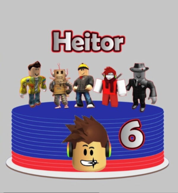 Arquivo de Corte Topo de Bolo Roblox Rosto - Image 2