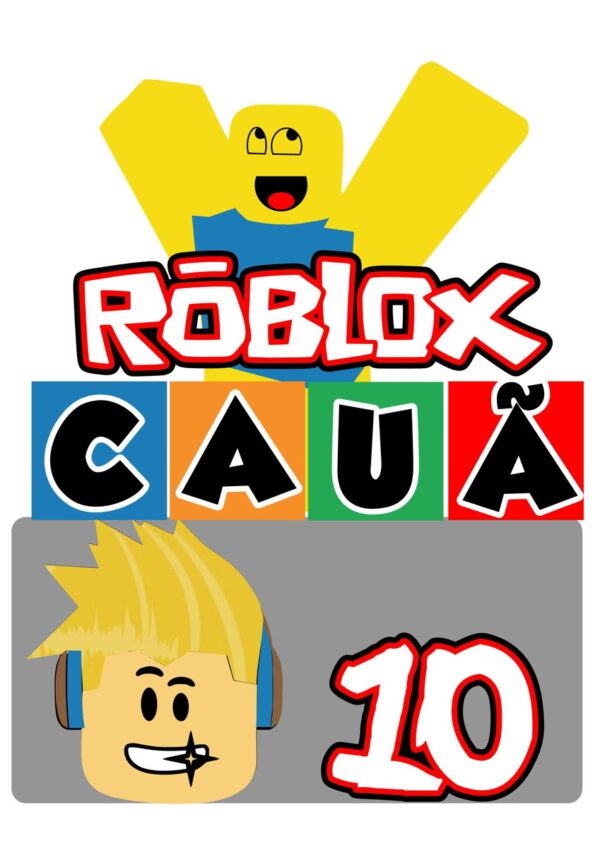 Arquivo de Corte Topo de Bolo Roblox Camadas