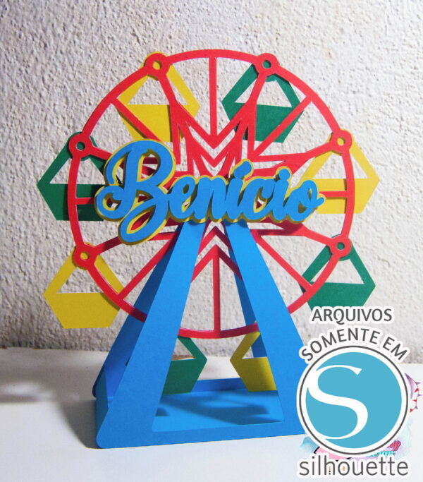 ARQUIVO DE CORTE: TOPO DE BOLO RODA GIGANTE #45 - Image 2