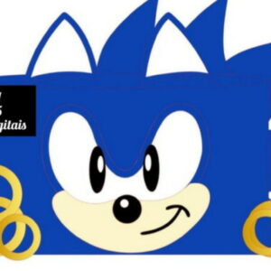 Arquivo de Corte-topo de Bolo Rosto Sonic