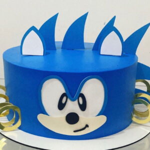 235 - Arquivo de Corte Topo de Bolo Rosto Sonic