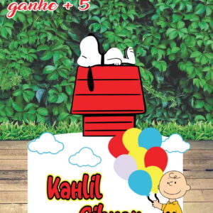 Arquivo de Corte Topo de Bolo Snoopy