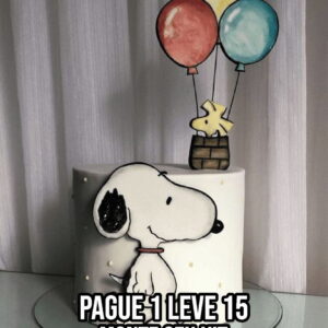 Arquivo de corte Topo de bolo Snoopy STUDIO + 14 ARQUIVOS