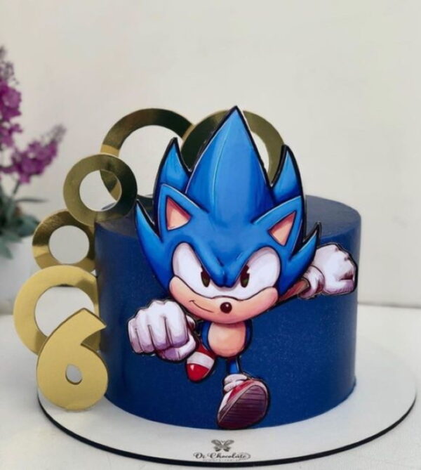 Arquivo de Corte Topo de Bolo Sonic