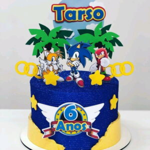 Arquivo de Corte - Topo de Bolo (Sonic) 2