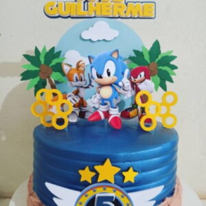 Arquivo de Corte Topo de Bolo Sonic 2