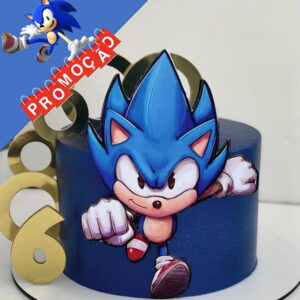 Arquivo de Corte Topo de Bolo Sonic 2 Studio+brinde