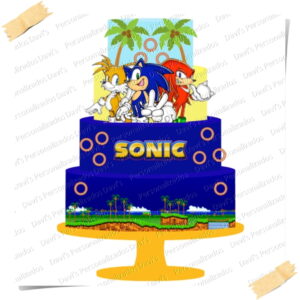 Arquivo de Corte Topo de Bolo Sonic #3