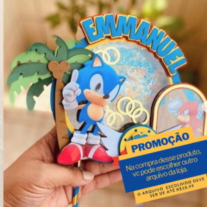Arquivo de Corte Topo de Bolo Sonic A6