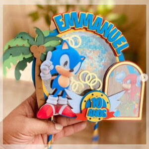 Arquivo de Corte Topo de Bolo Sonic