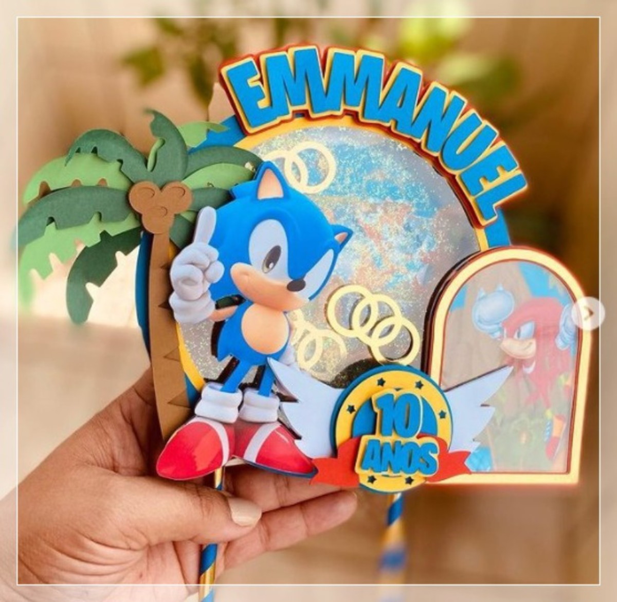 Arquivo de Corte Topo de Bolo Sonic