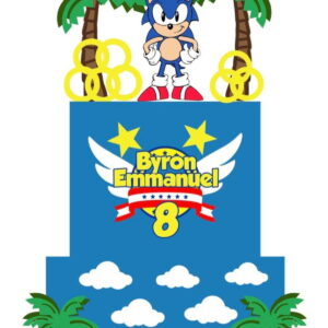 Arquivo de Corte Topo de Bolo Sonic