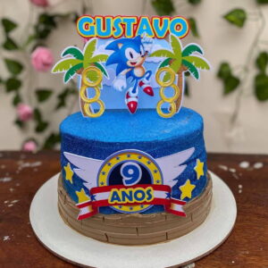 ARQUIVO DE CORTE - TOPO DE BOLO SONIC