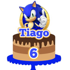 Arquivo de Corte Topo de Bolo Sonic