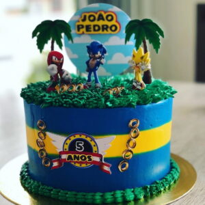 Arquivo de Corte - Topo de Bolo Sonic