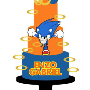 Arquivo de Corte Topo de Bolo Sonic