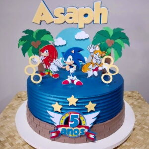 Arquivo de Corte Topo de Bolo Sonic