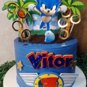 Arquivo De Corte Topo De Bolo Sonic